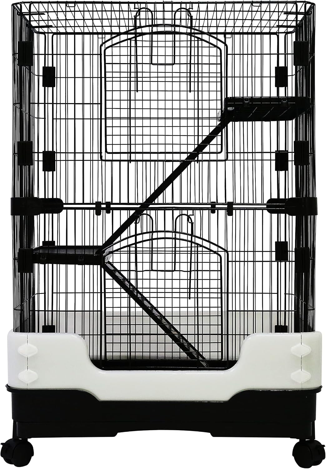 Homey Pet Rat Cage, Small Animal Cage for Ferret, Chinchilla, Guinea Pig