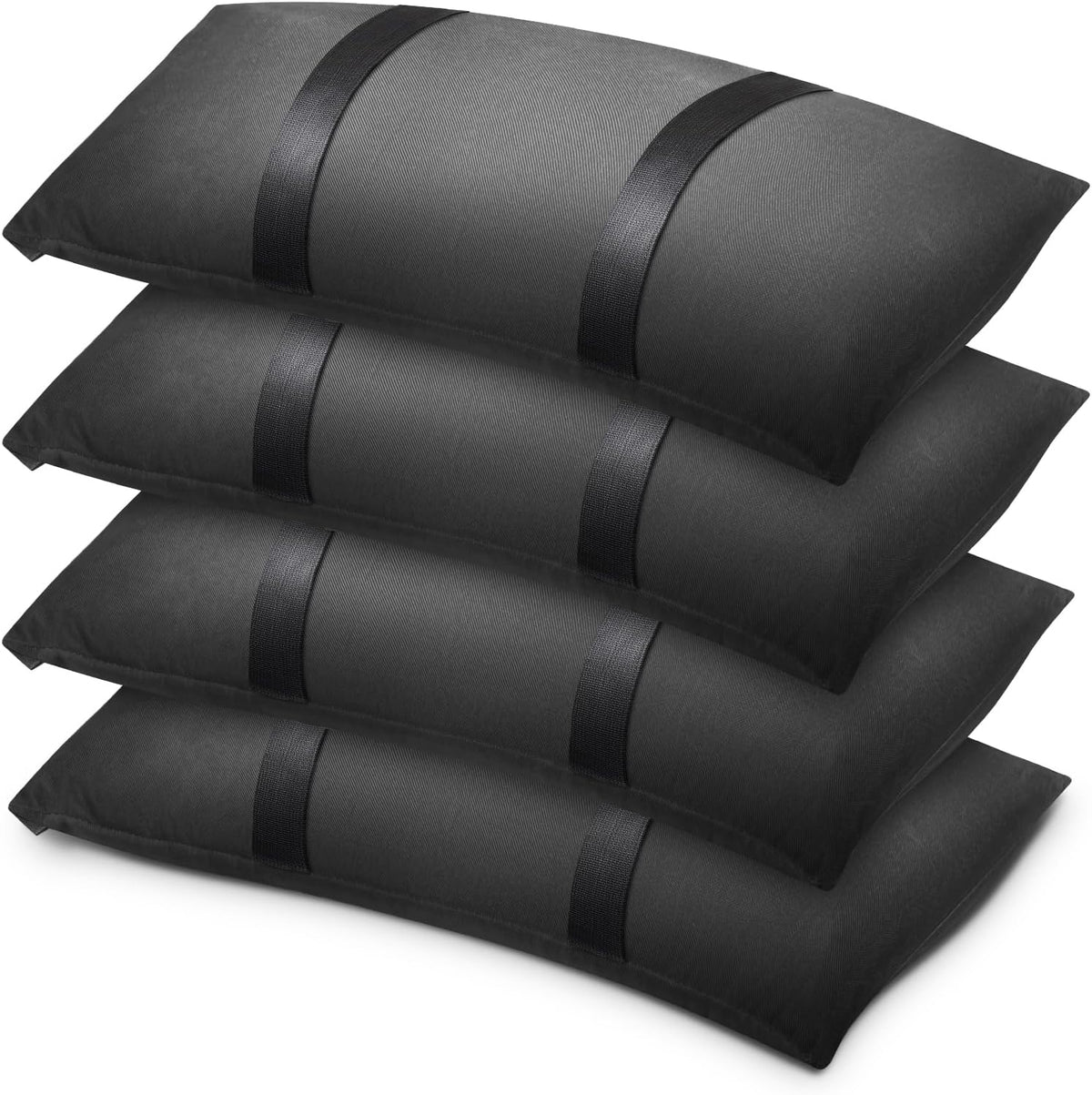 200 LBS Umbrella Base Weights Sandbags, 4 Packs Sand Bags for Weight, Weatherproof Fillable Heavy Duty Weight Sandbag for Outdoor Furniture Backyard Umbrella Garden Trampoline Poolside Accessories
