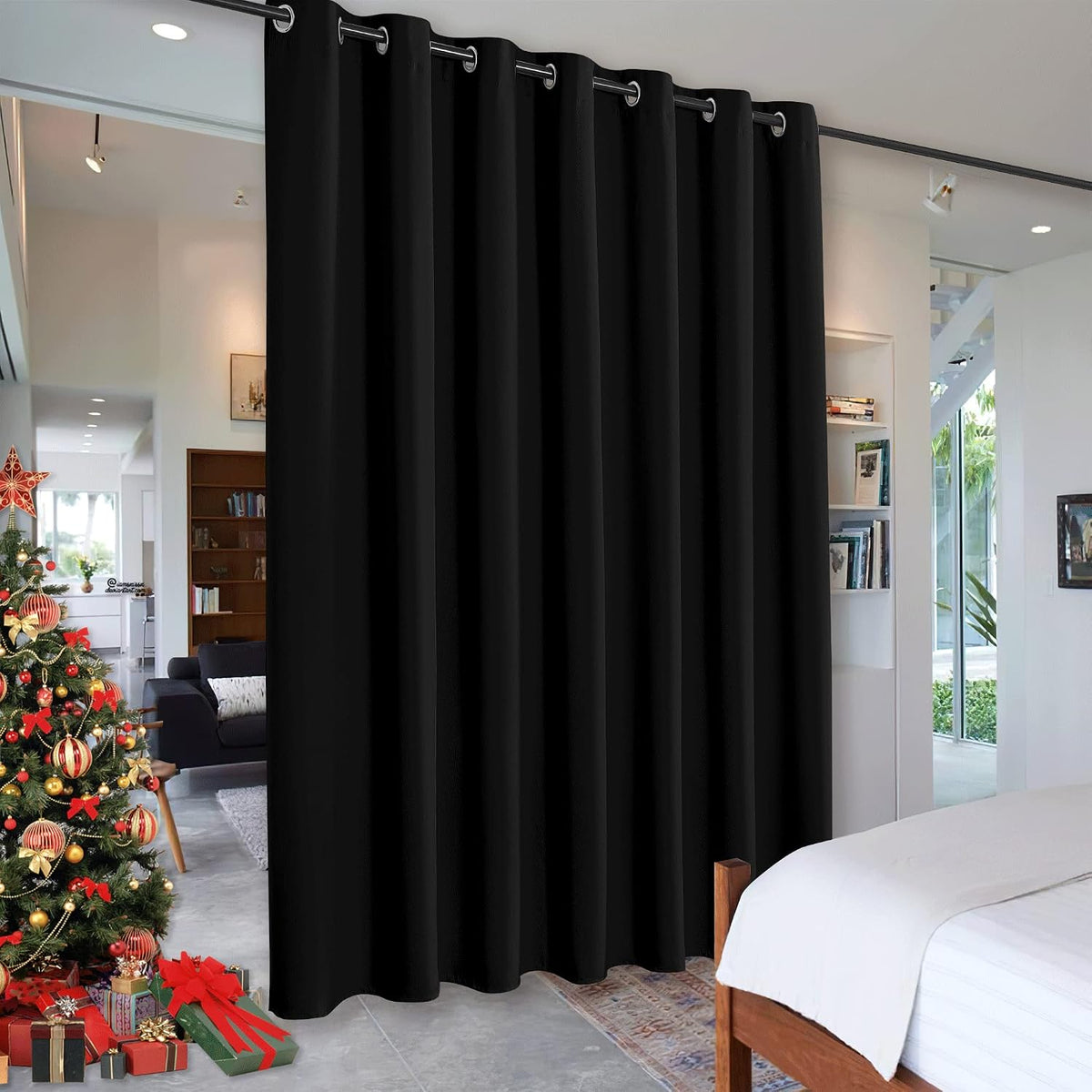 RYB HOME Blackout Room Divider Curtain Thermal Insulated, for Sliding Door