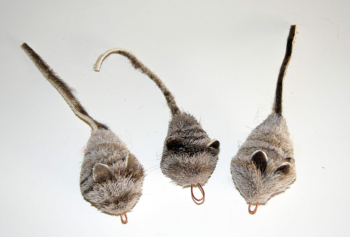 Fun Rat Pack 3 Pack of Mice Mouse Refill/Attachment - Fits Wildcat and Popular Bird and Catcher Type Wands/Poles