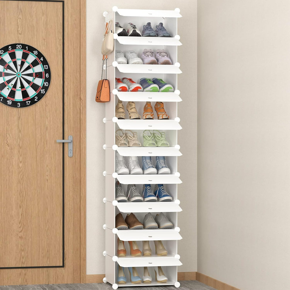 Shoe Storage, 10-Tier Shoe Rack Shoe Organizer for Closet