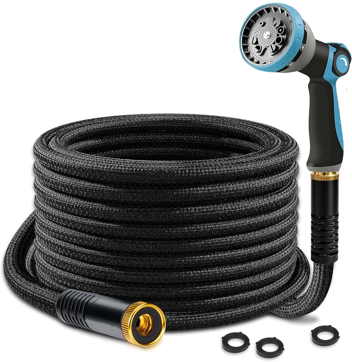 Garden Hose 25FT, Ultra Lightweight with 10-Function Nozzle