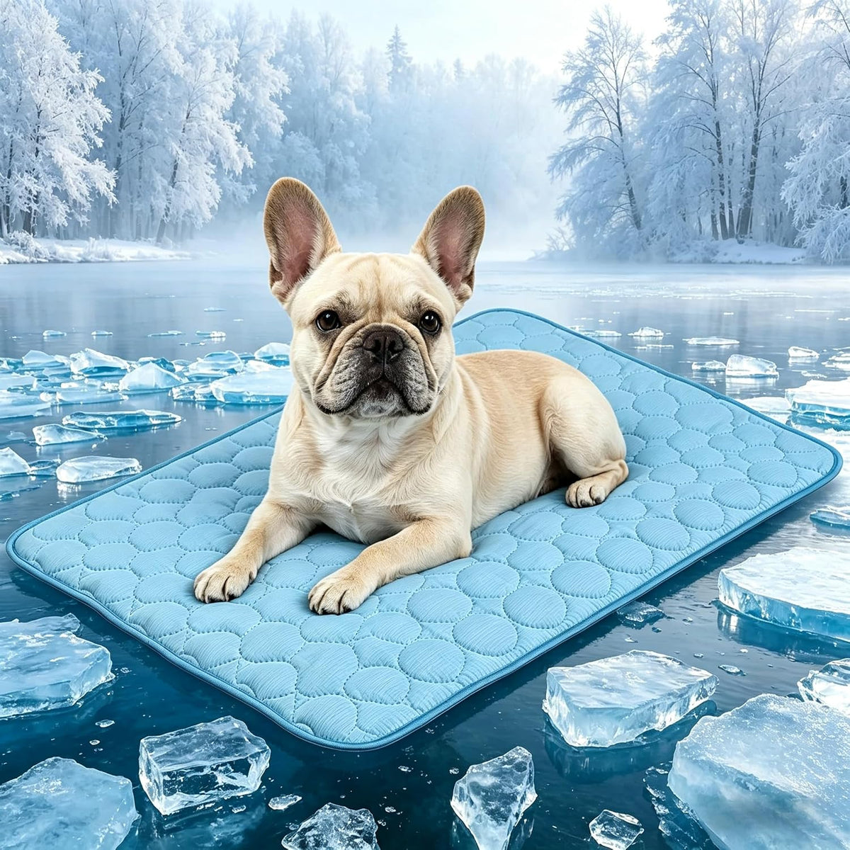 Pet Cooling Mat for Summer, Self-Cooling Pad for Dog Cat Foldable Cool Mat