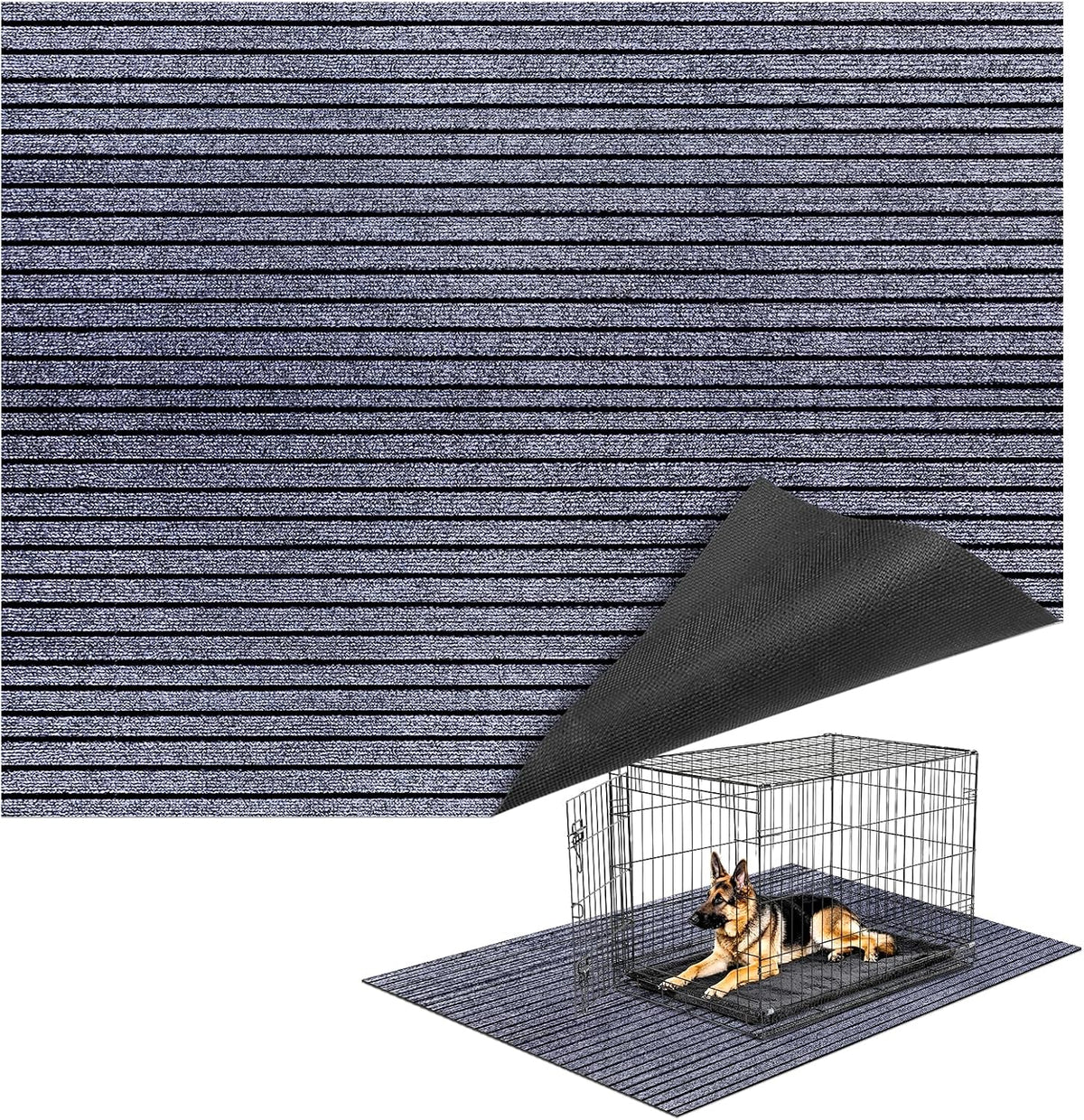28"X 49" X 0.2'' Waterproof Mat for under Dog Crate, Floor Protector Mat