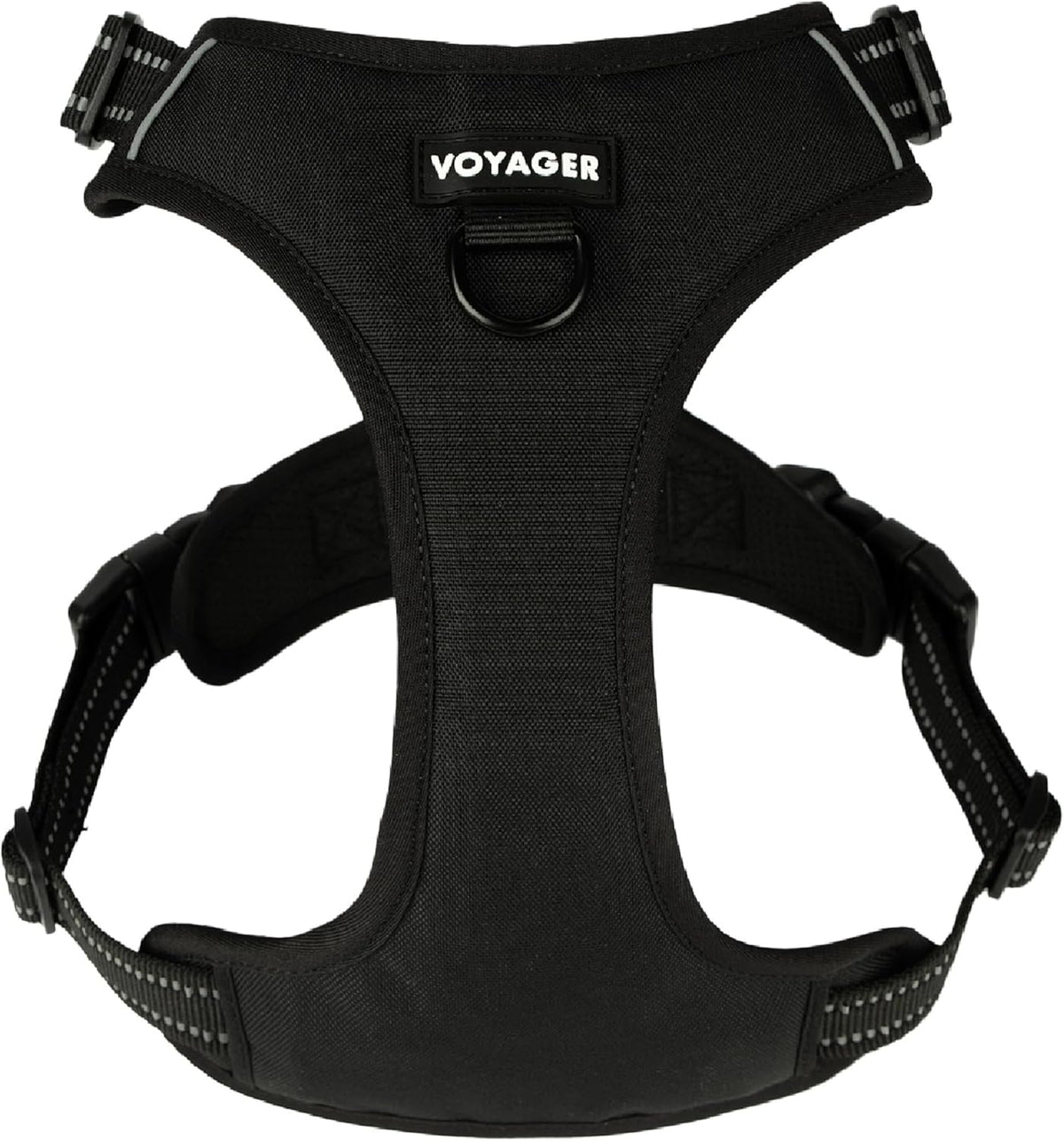 Voyager Dual Attachment No Pull Harness - Black, Medium