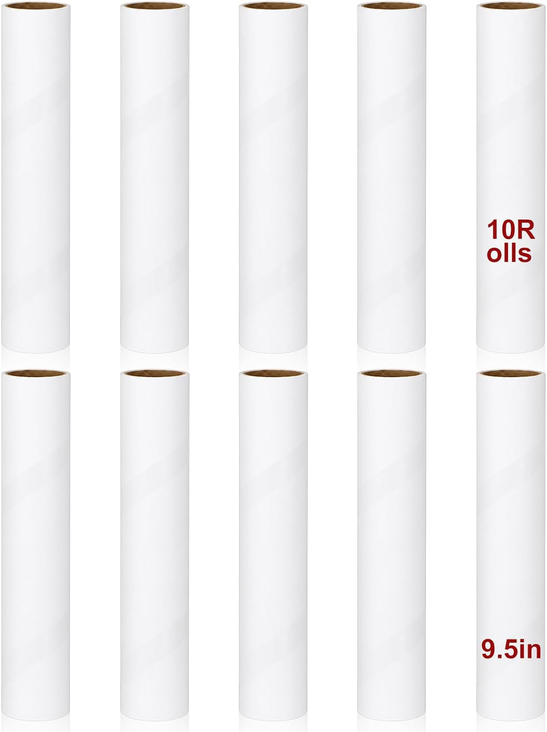 10 Rolls 9.5 Inch Lint Roller Refills Fits 9.4-9.5 Inch Lint Rolle