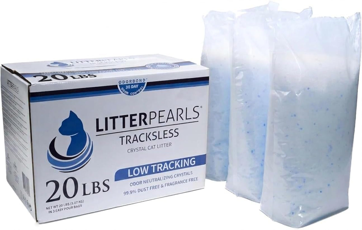Litter Pearls Tracksless Low-Tracking 30-Day Odor Control Litter 20Lbs