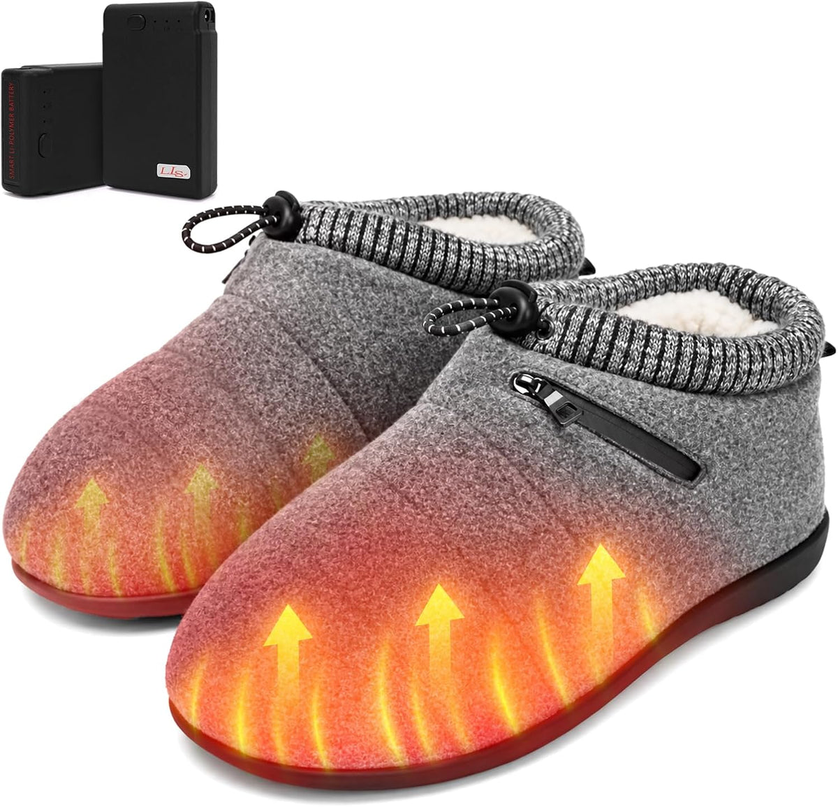 V.Step Heated Slippers for Women Men Rechargeable Foot Warmers