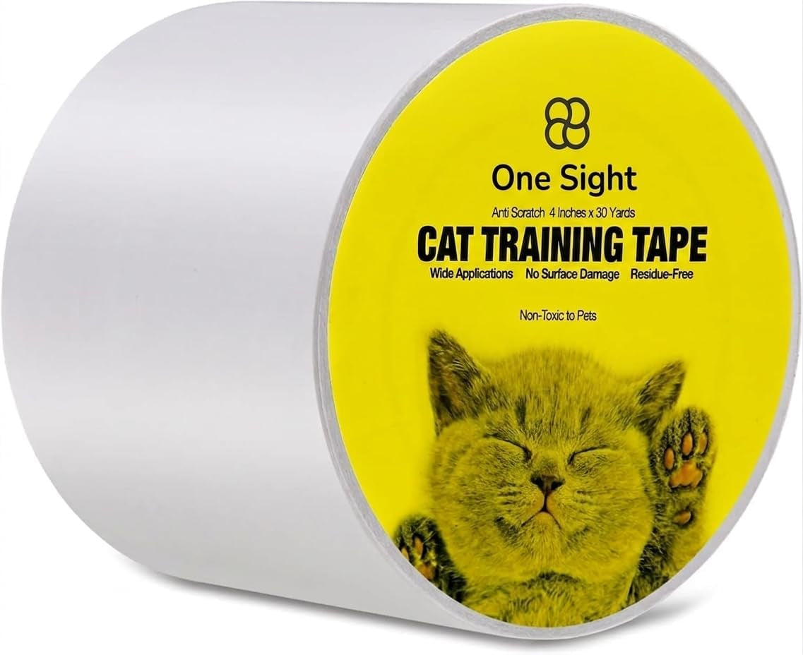One Sight Single Sided anti Scratch Cat Tape for Furniture, 4 in X 30 Yards