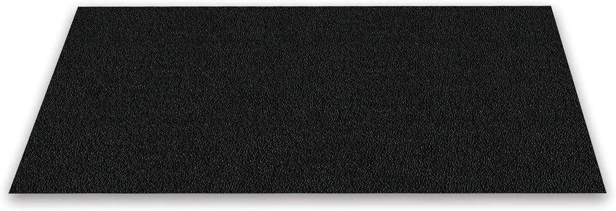 PAR-MSI Heavy Duty Gym Flooring Mat - 3.5' X 6' X 3/4" Thick Rubber Mat - Solid Black - Ideal for Home Gyms, Commercial Fitness Centers, Workouts, and More