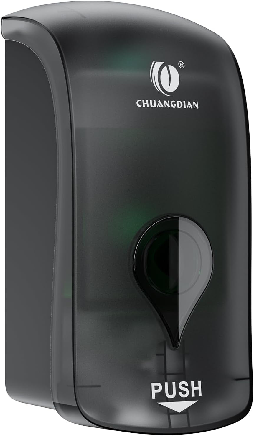 Foaming Hand Soap Dispenser, 35Oz Manual Translucent Black