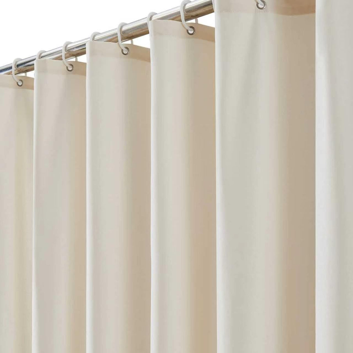 Light Cream 72X72" Cloth–Polyethylene Composite Shower Curtain