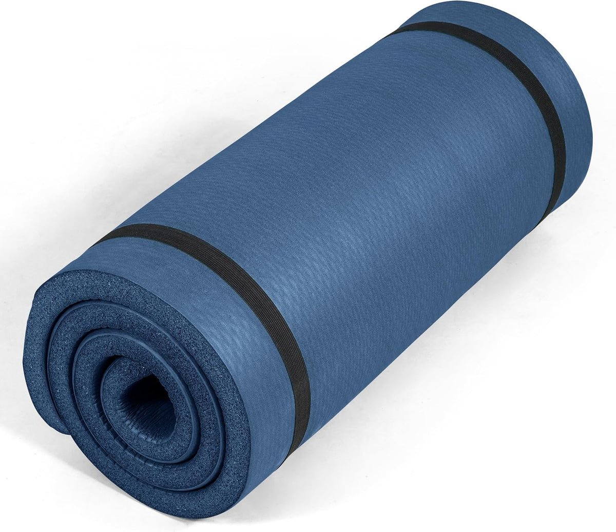 Tone Fitness 1" Extra Thick Yoga Mat, Exercise & Pilates Mat with Strap