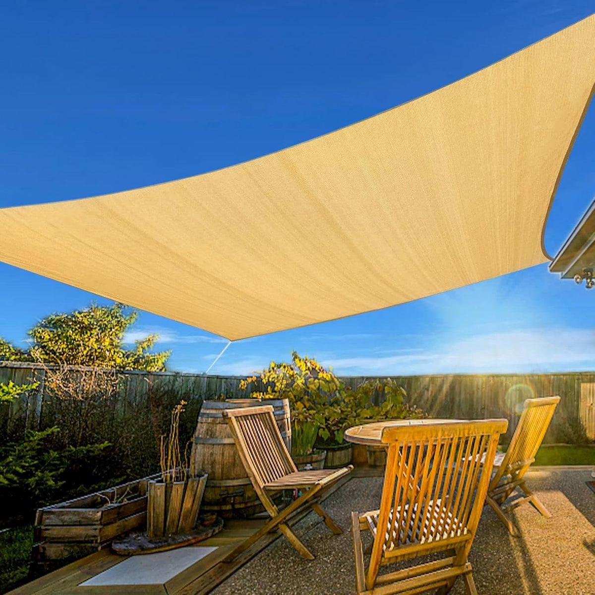 Artpuch Sun Shade Sail 10'X13' Sand Rectangle