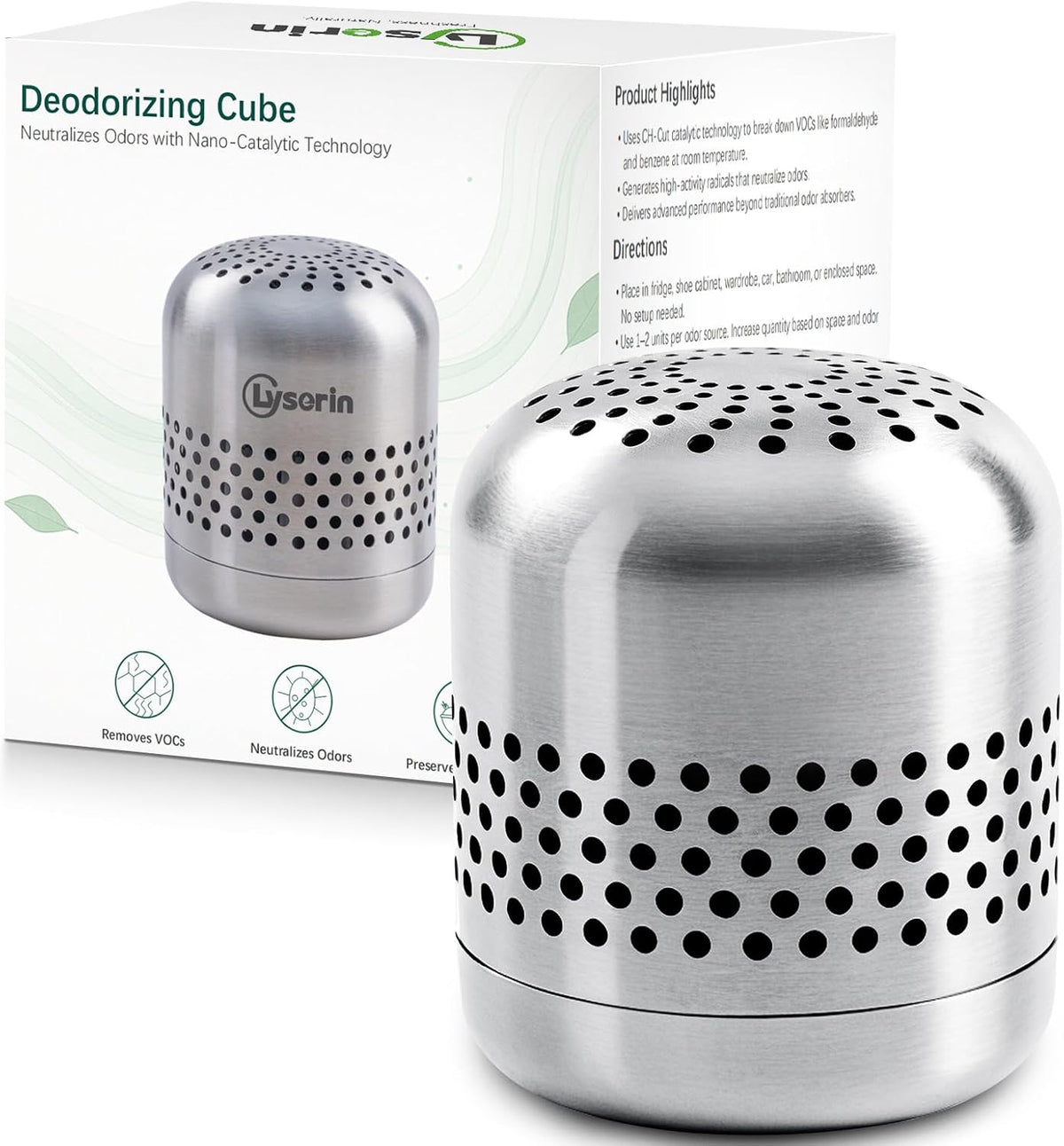 Refrigerator Deodorizer, Lasts up to 10 Years, for Fridge Closet and Car
