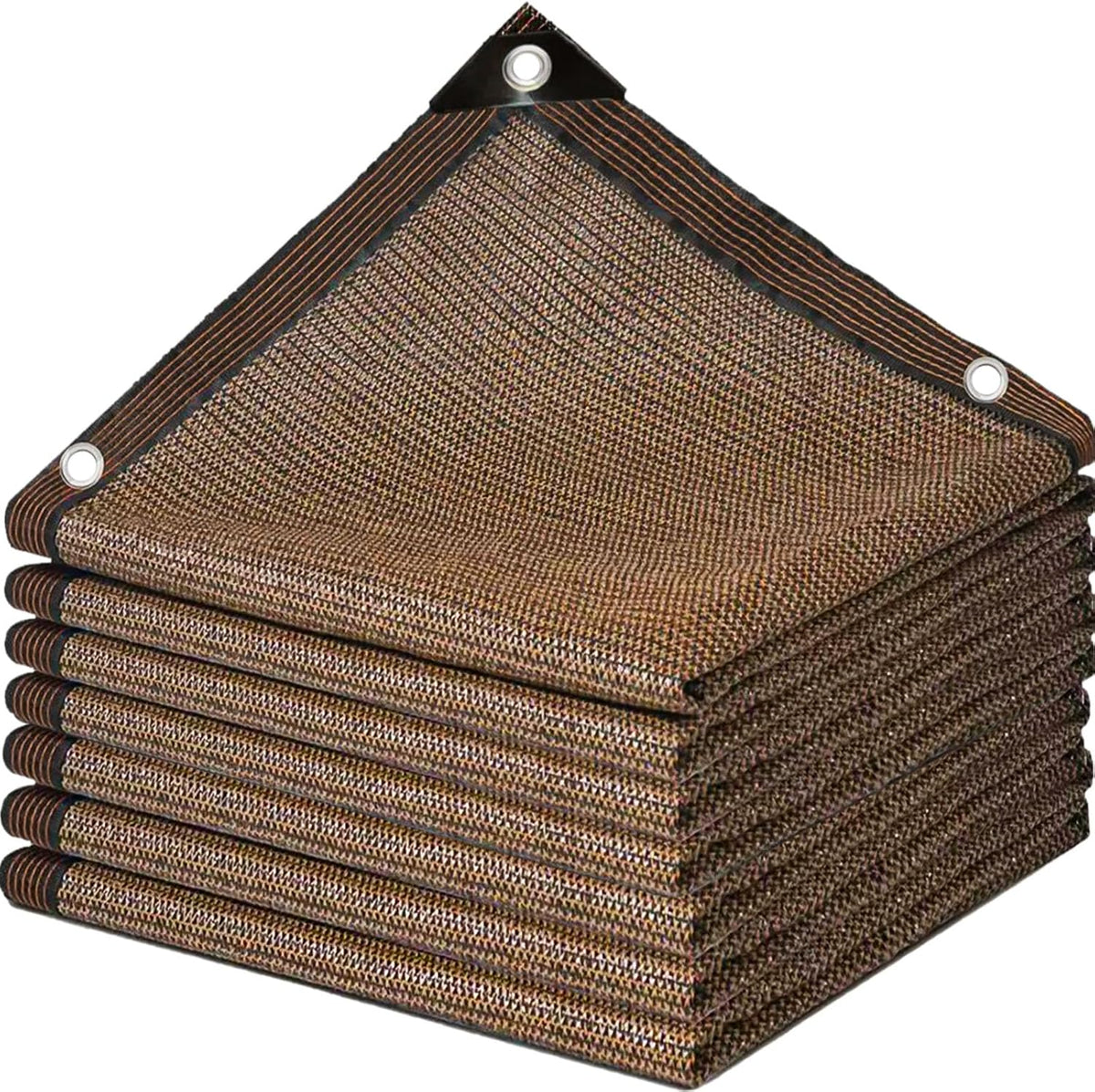 Shade Cloth for Garden Plants,70% Sunblock Shade Neting - Mesh Tarp with Grommets for Patio Plants Greenhouse Kennel Porch Pergola Sun Protection Neting Cover, Brown 6X10Ft