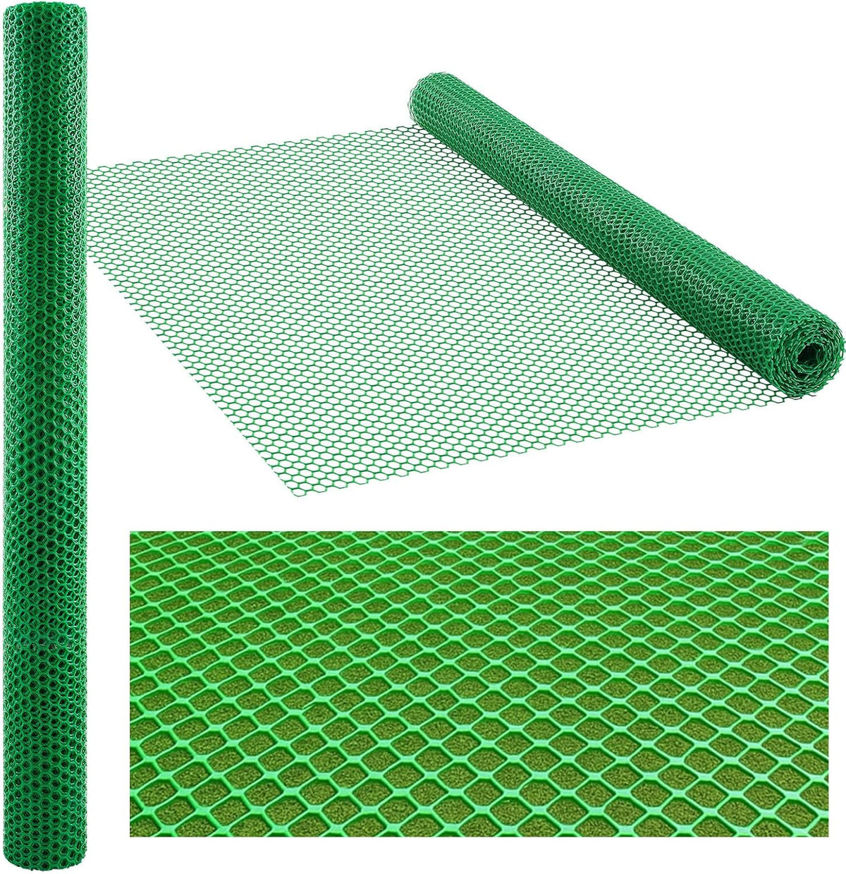 Grass Protection Mesh 6.3' X 32.8' Roll (206.64Sf) Reinforcement for Grass Parking Driveways, Turf Protection Lawn or Park Turf Reinforcement