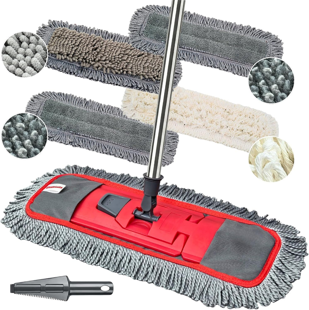 Dust Mop for Floor Cleaning for Hardwood, Laminate, Tile & Marble Floors
