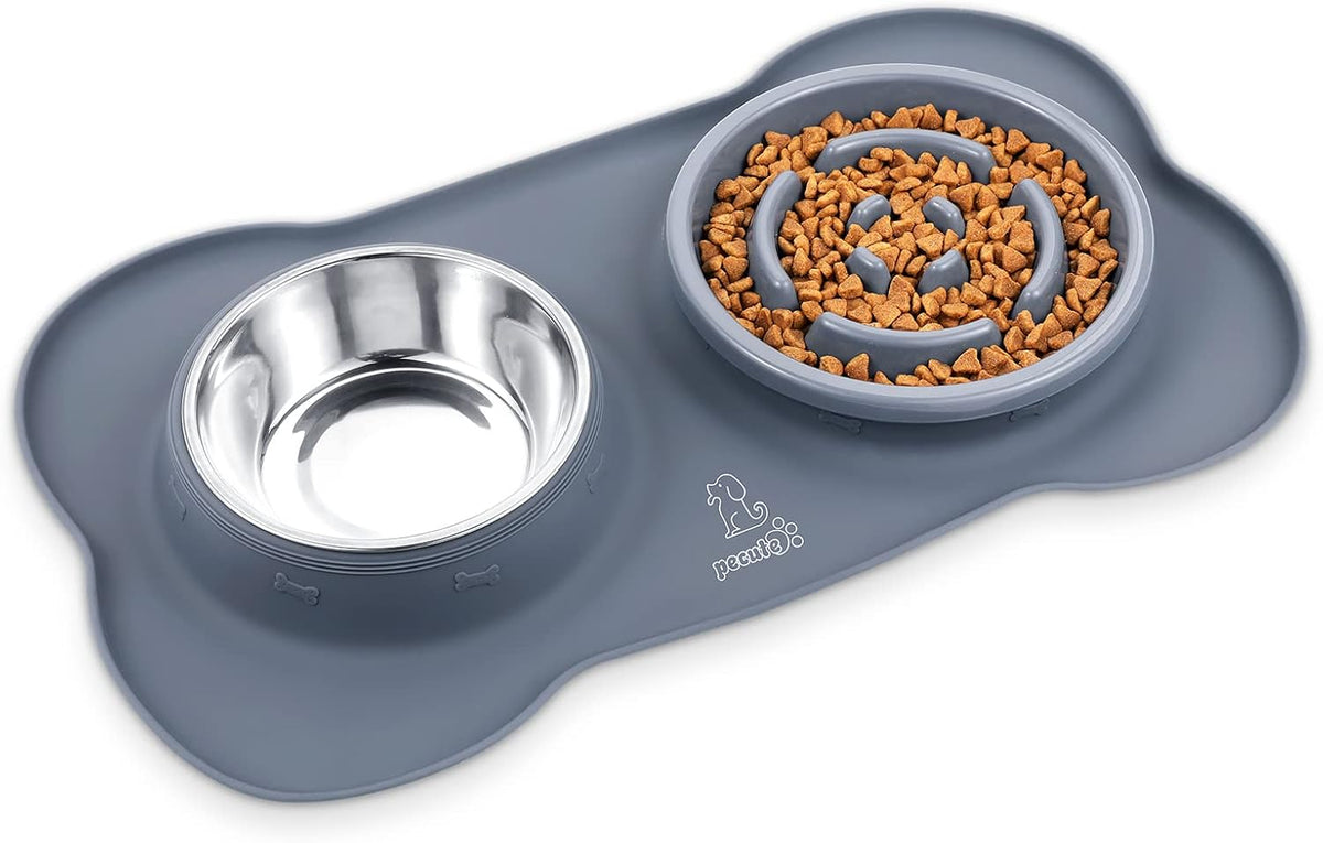 Pecute Slow Feeder Dog Bowls to Slow down Eating, Dog Slow Feeder Bowl