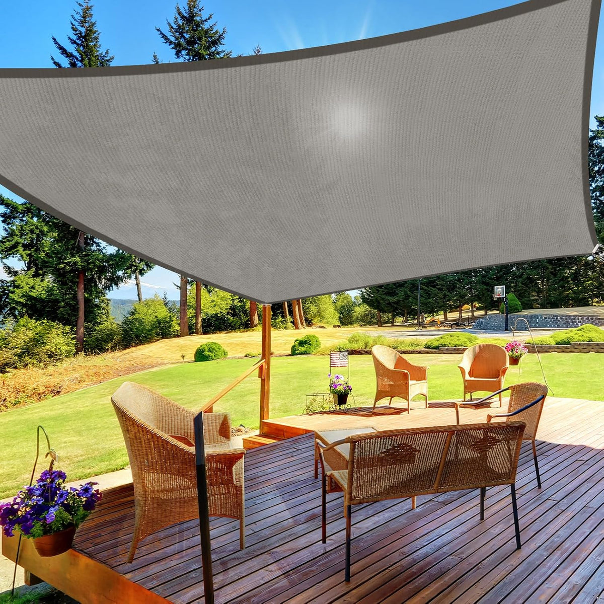 Happytrends Sun Shade Sail,Uv Protection Beach Shade Canopy Wind Sail