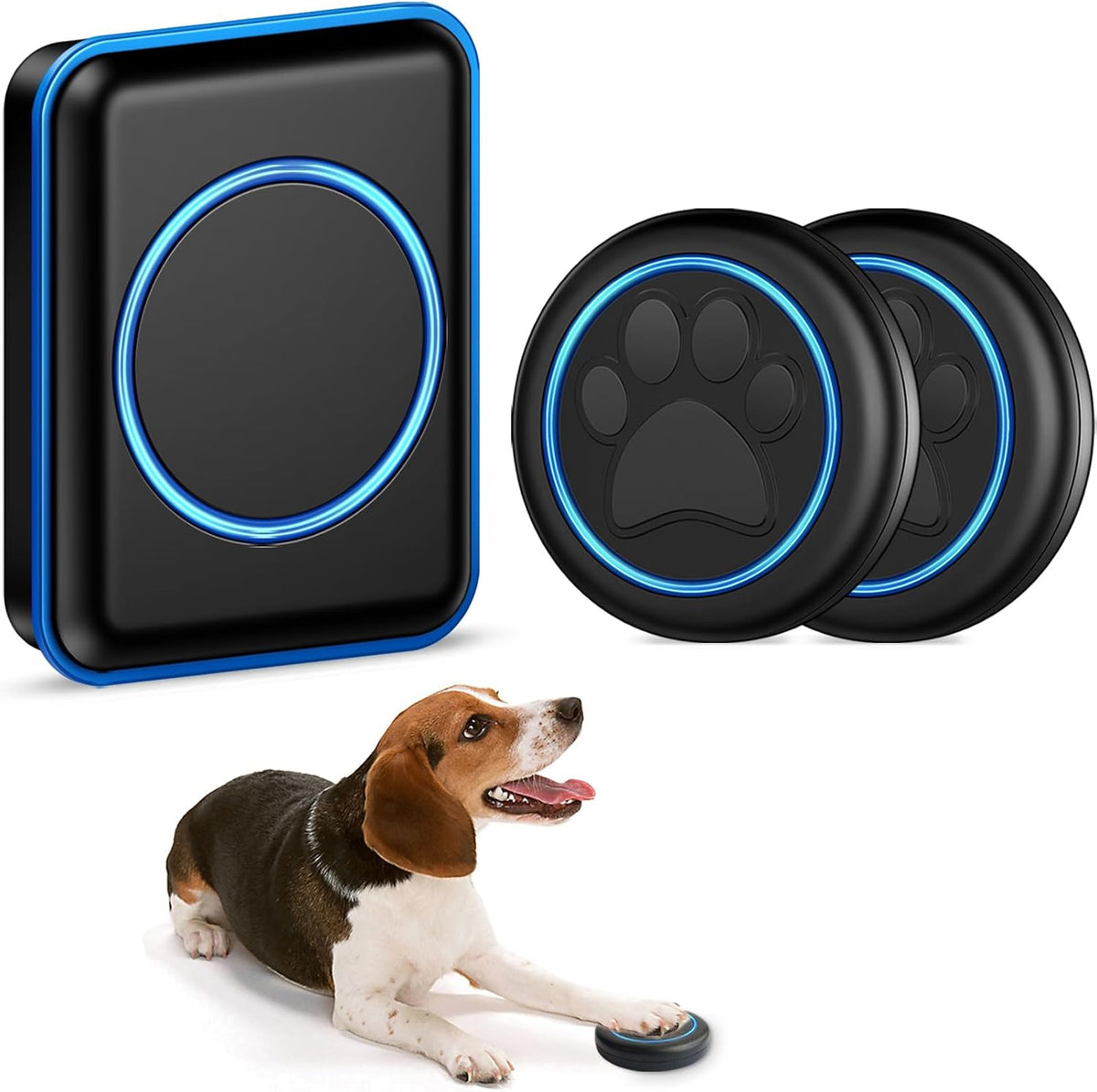Fullhouse Dog Doorbell for Potty Wireless Doggy Bell Training to Go Outside