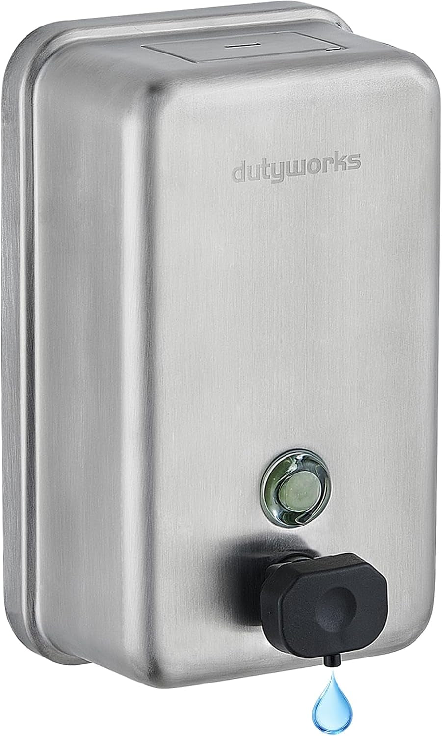Commercial Soap Dispenser Wall Mount, 1100 Ml, Silver