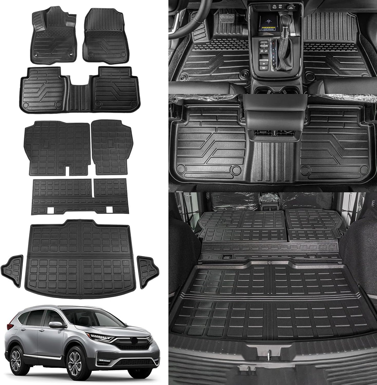 Rongtaod Floor Mats Set for 2023-2026 Honda CRV Gasoline Accessories