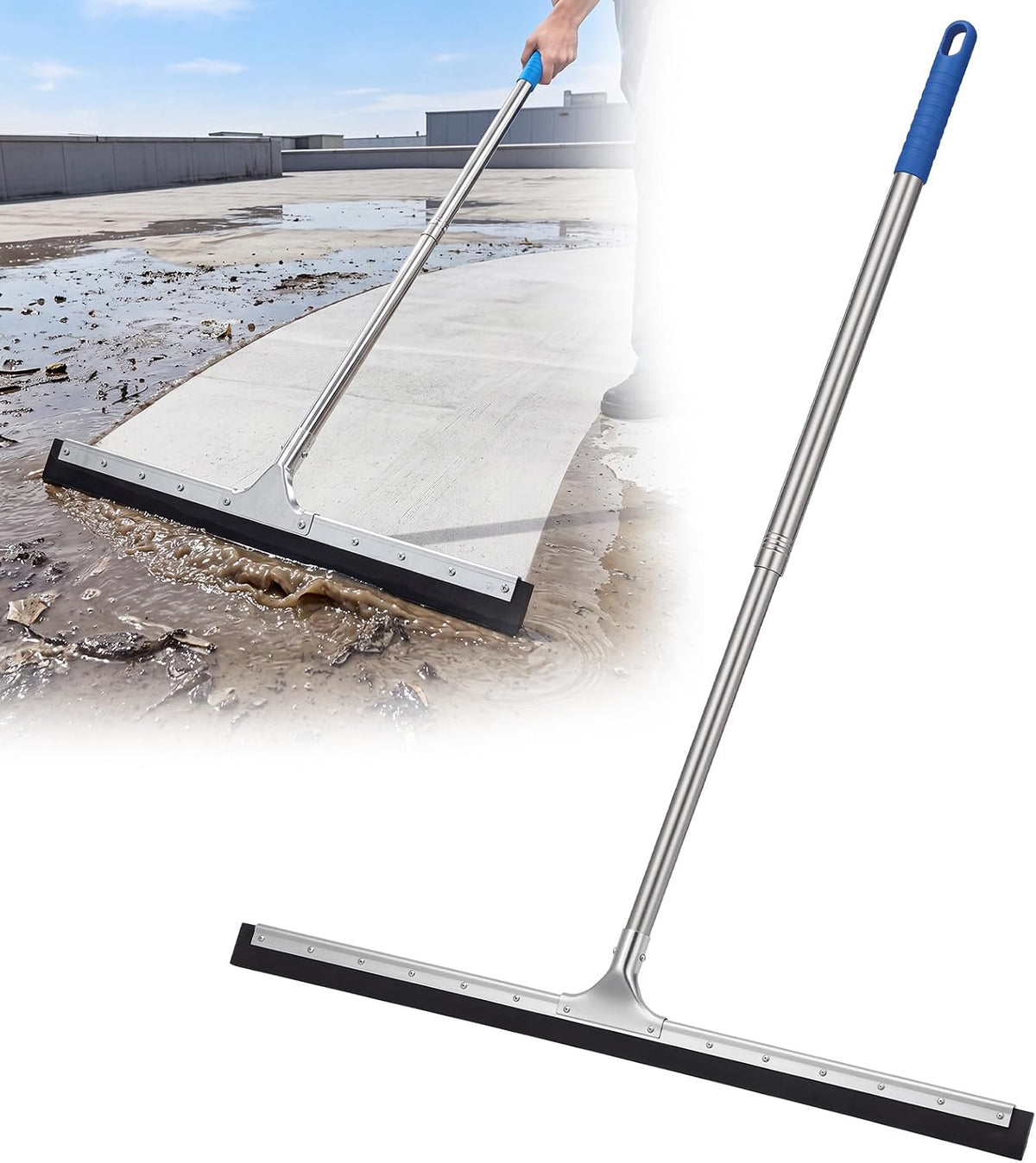 Geetery 40 Inch Large Floor Squeegee for Concrete Floor Water Remove