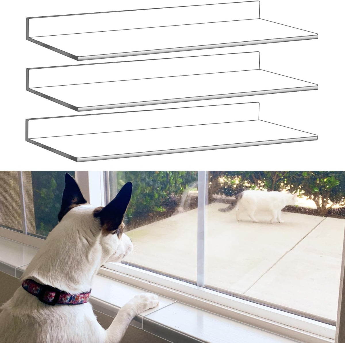 3Pcs Window Sill Protector Cover,Pet Window Guard,Heavy Duty Scratch Shield