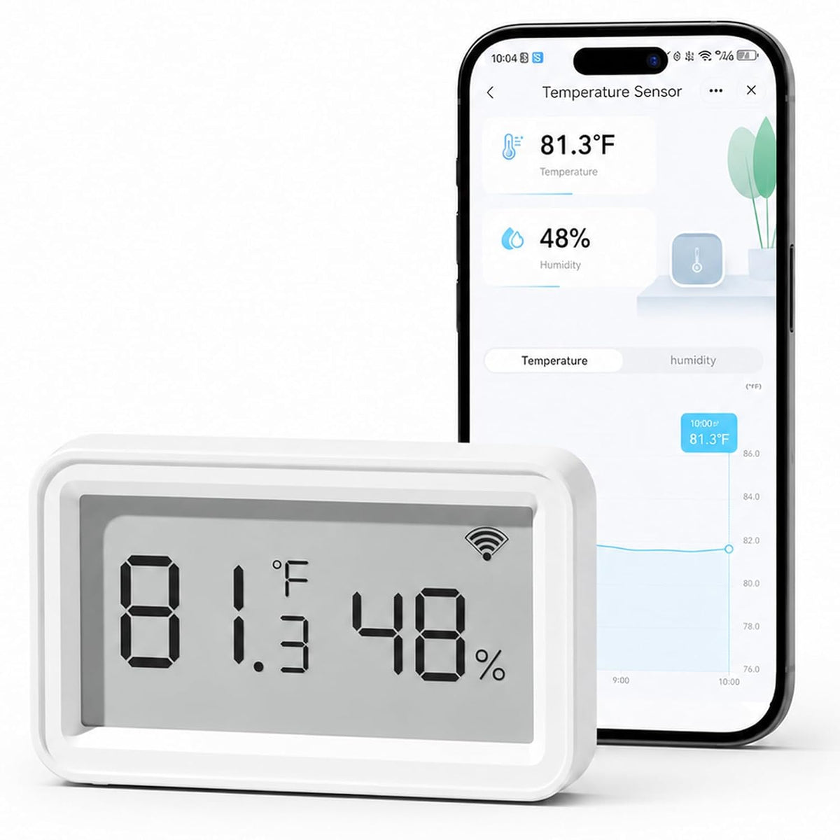 Emylo Wifi Thermometer Hygrometer, Smart Indoor Temperature Humidity Sensor