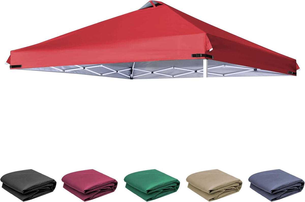 SCOCANOPY Replacement Top with Air Vent for 12X12 Canopy Frame, Canopy Cover ONLY, (Red)