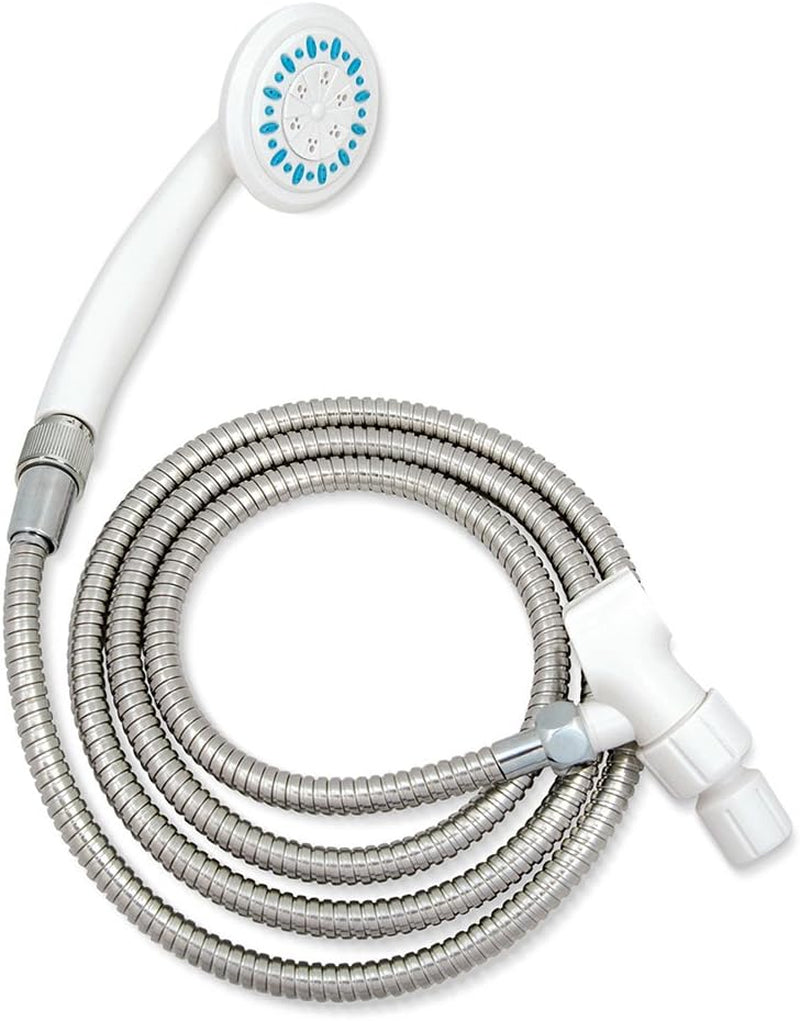 Aquasense 3-Setting Handheld Shower Head with Hose, Gray