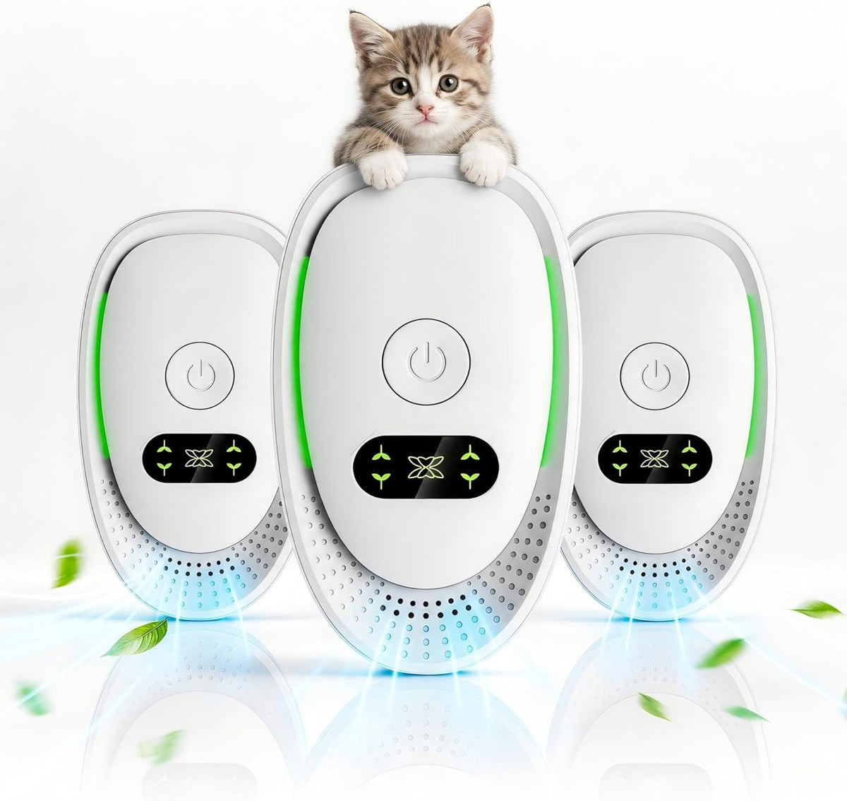 Air Ionizers 3 Pack, Small Negative Ion Air Purifiers for Home,Bedroom