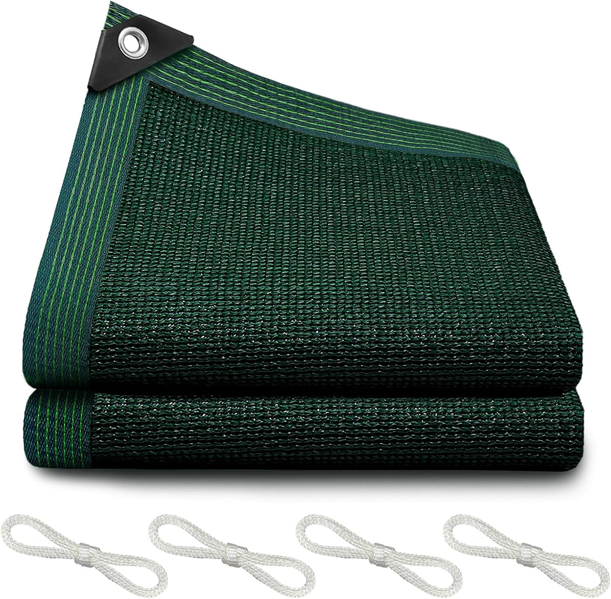 90% Blackish Green Shade Cloth, 6.5 X 10 Ft with Reinforced Grommets