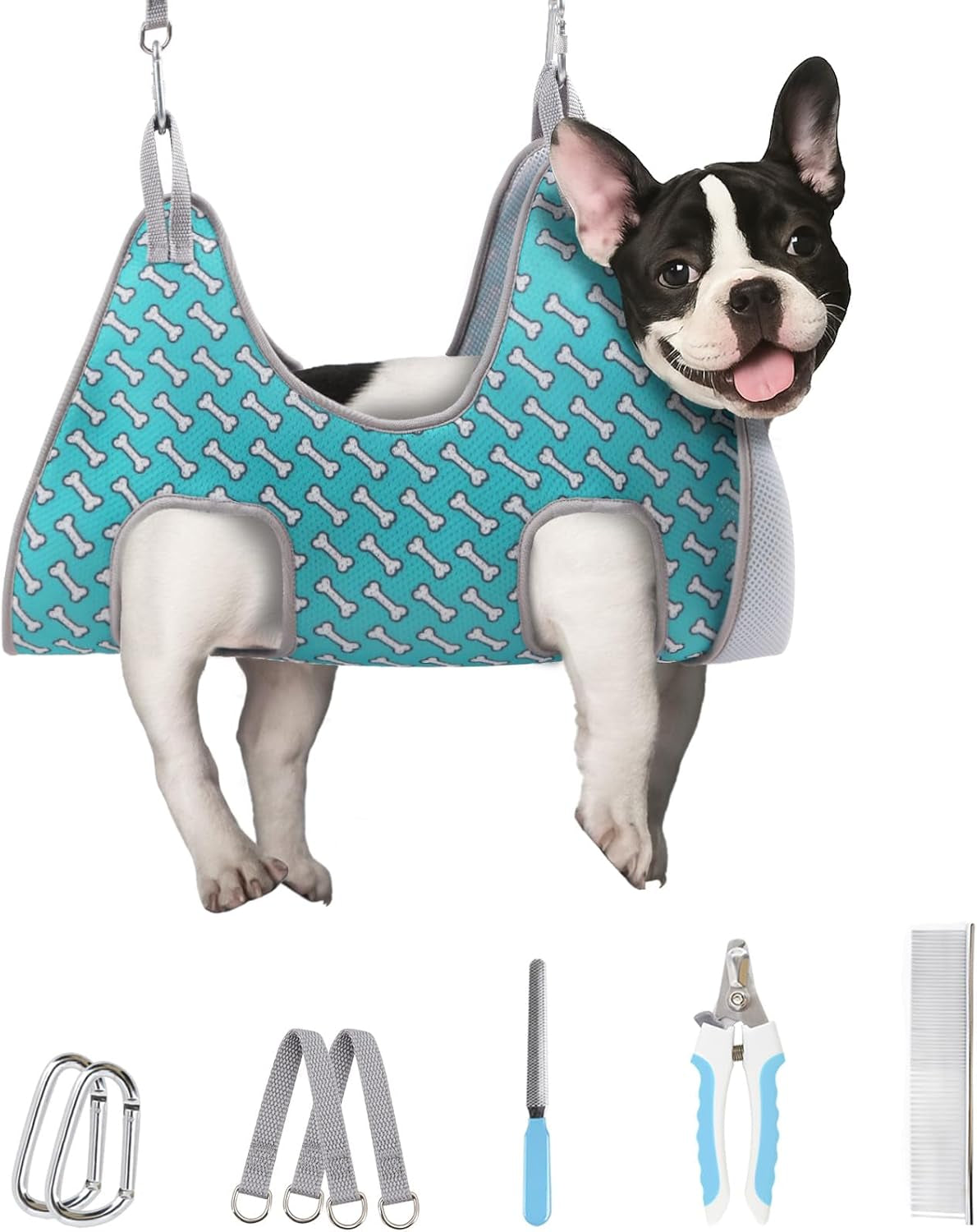 Supet Dog Grooming Hammock for Nail Trimming, Pet Grooming Hanging Harness