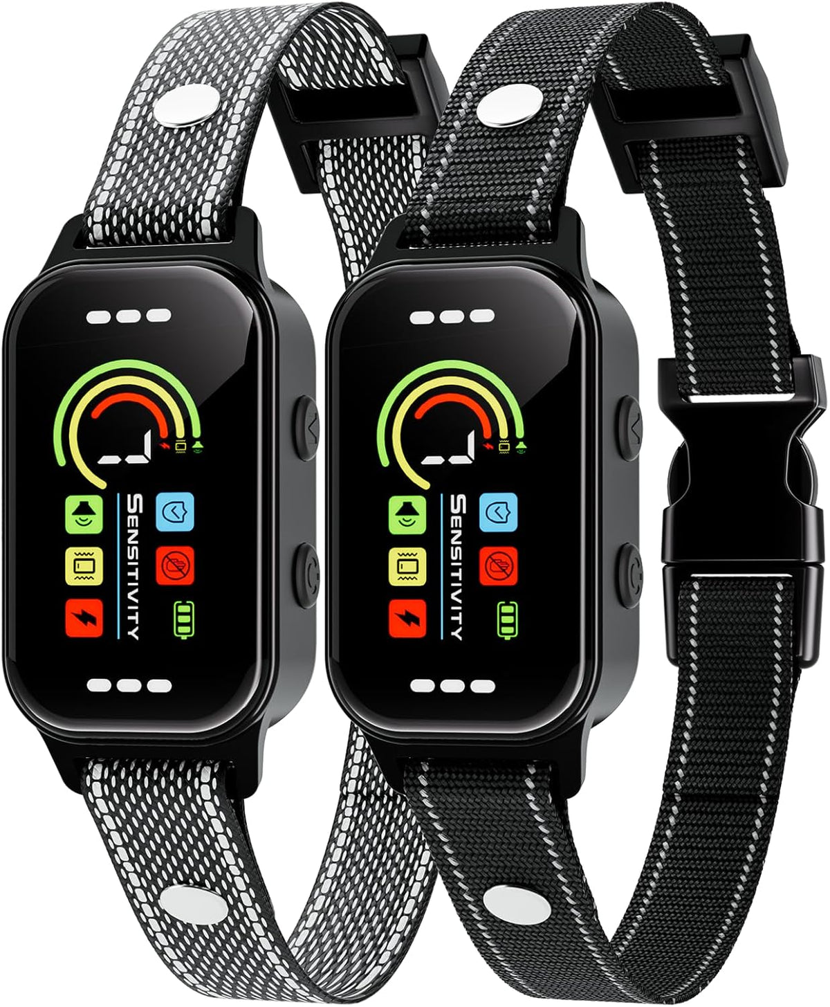 Bark Collar 2 Pack,Bark Collar for Large Medium Small Dogs 8-120Lbs,Rechargeable anti Bark Training Collar with 7 Adjustable Sensitivity, Barking Collar with Beep Vibration