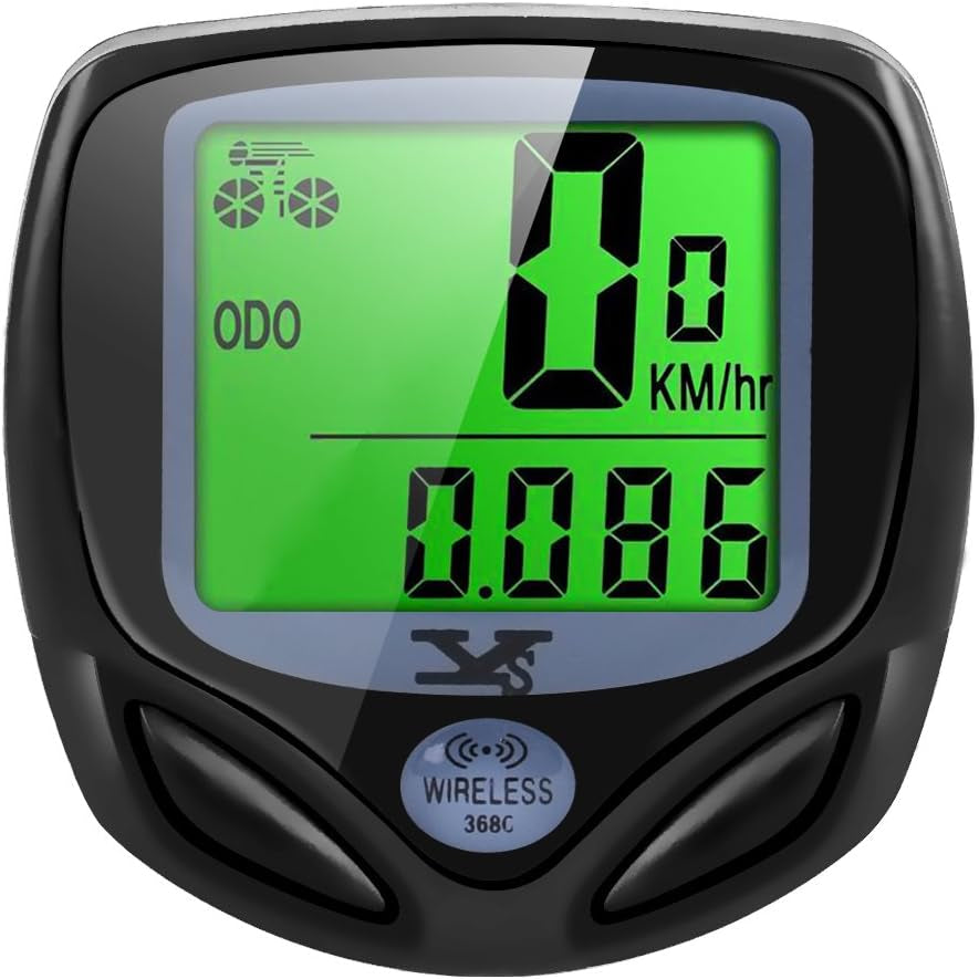 SY Bicycle Speedometer and Odometer Wireless Waterproof Cycle Bike Computer with LCD Display & Multi-Functions by YS