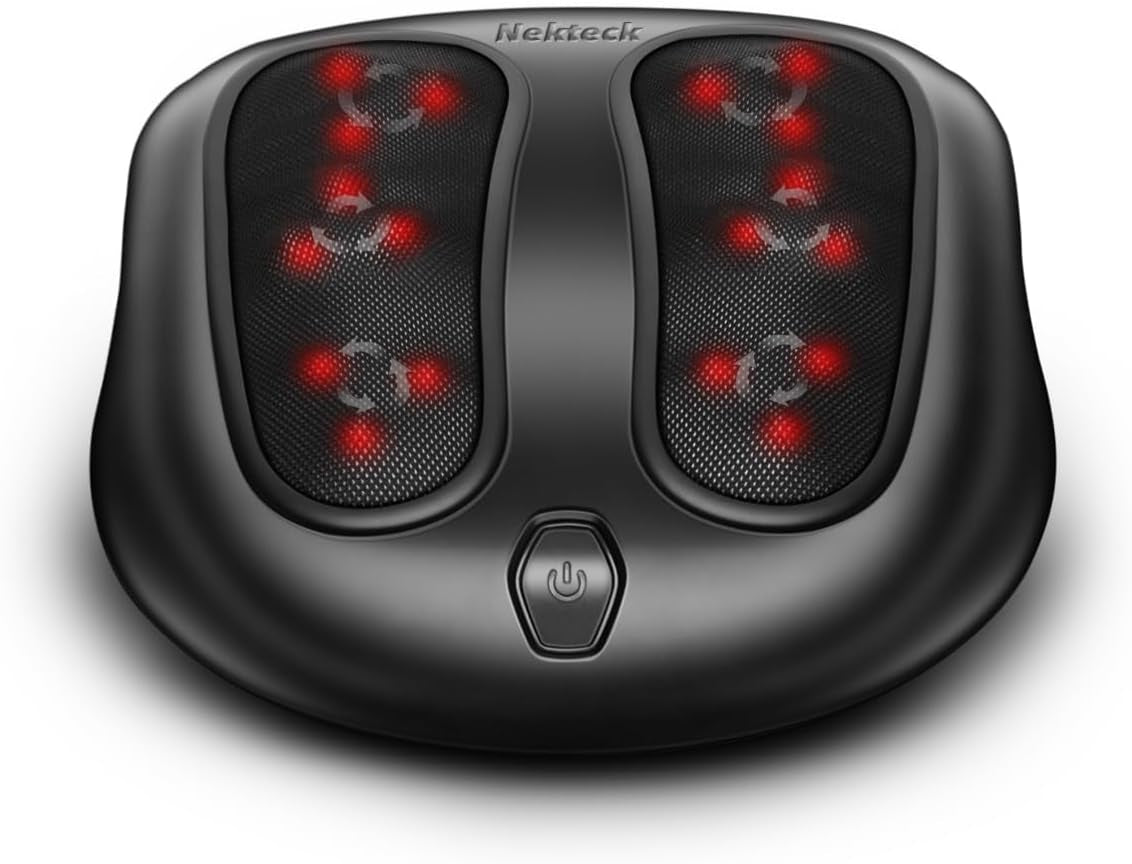 Nekteck Foot Massager with Heat, HSA Eligible FSA Massage Tools Gifts