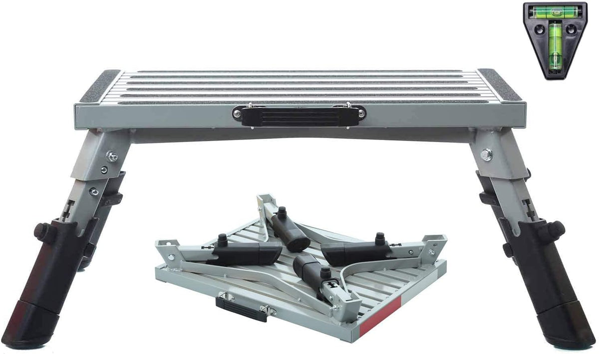 Homeon Wheels Large RV Step Stool with Non-Slip Rubber Feet