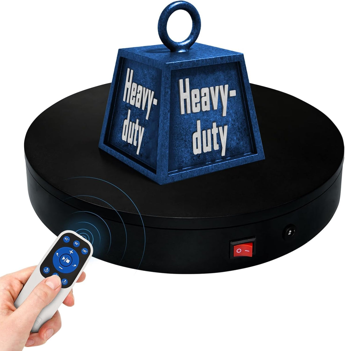 Remote Motorized Electric Turntable Rotating Display Stand Spinning Rotating Platform 360 Photography Turntable Lazy Susan Base Giratoria Para for Photography,Display,3D Scan,Exhibition Rotating Table