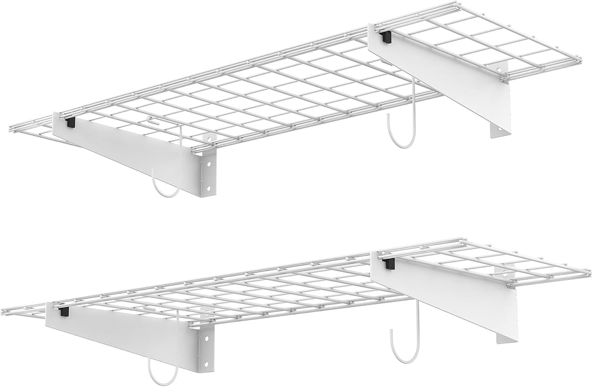 WALMANN 2-Pack Garage Wall Shelves, 45X15 in Wall Mounted Storage Shelf