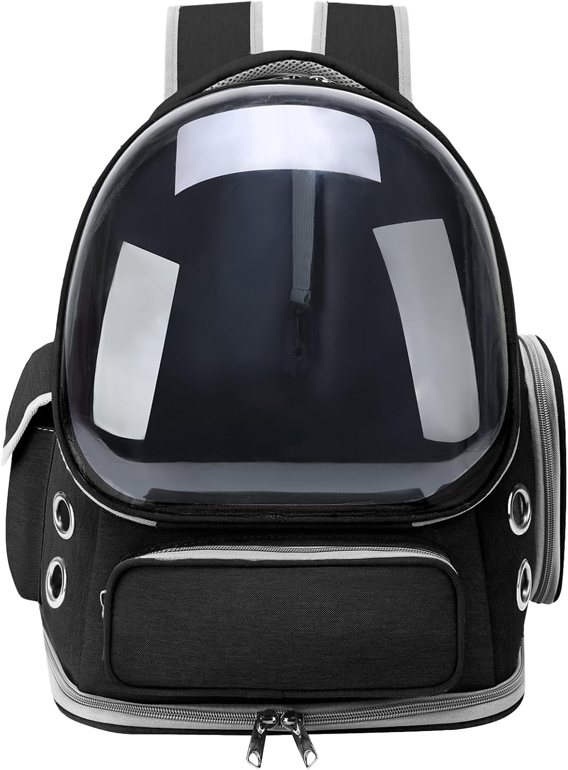 Cat Backpack Carrier for Cats and Small Dogs, Breathable Cat Bubble Backpack, Airline Approved Pet Travel Carrier for Hiking Camping Outdoor(Black)
