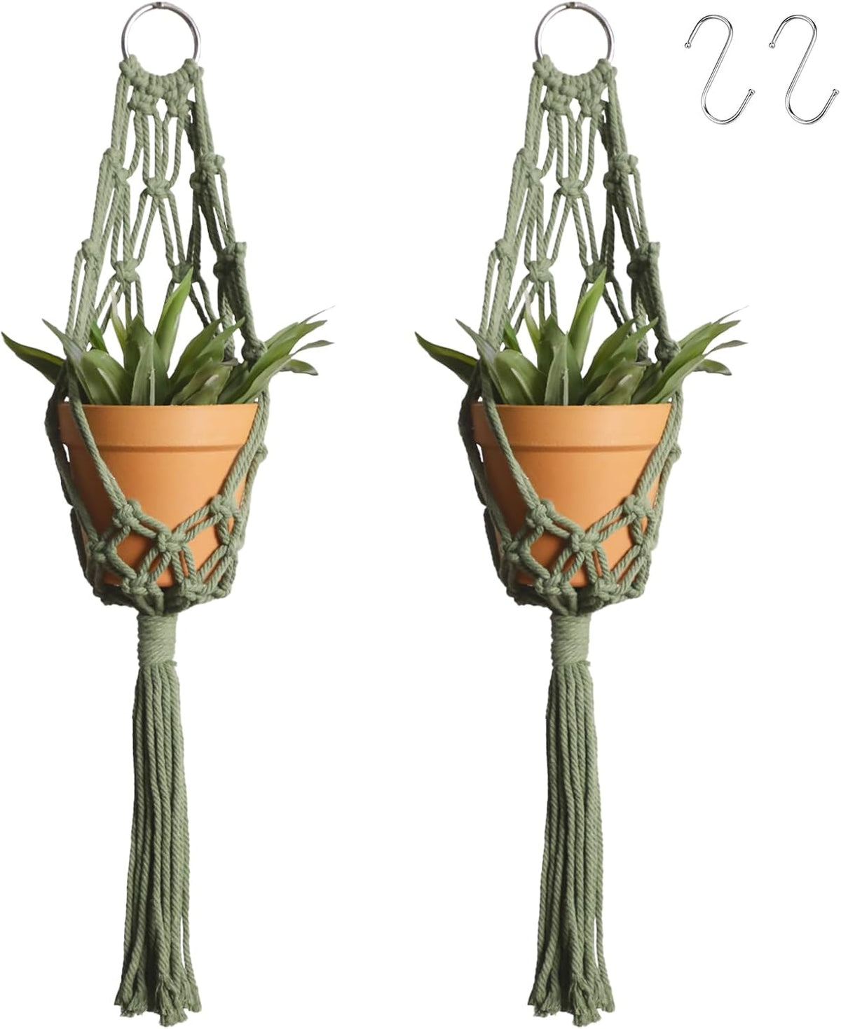 Artilady Boho Hanging Planter for Indoor Plants, Macrame Plant Hanger