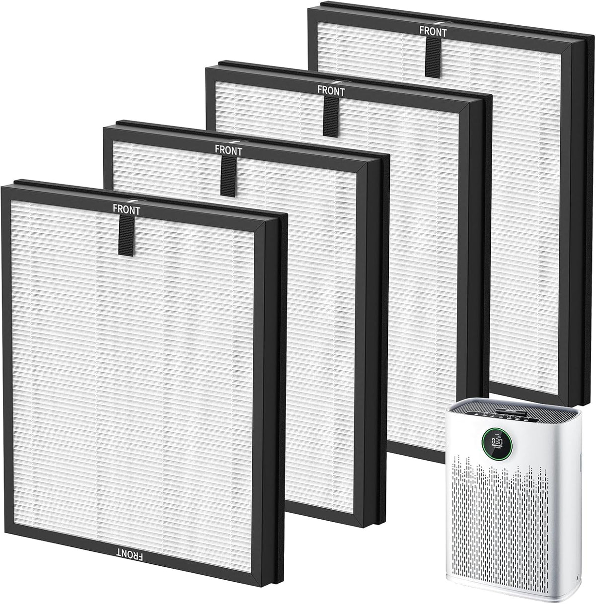 4 Pack HAP603 Replacement Filter for ECOSELF HAP603 / HAP603WF Air Purifier