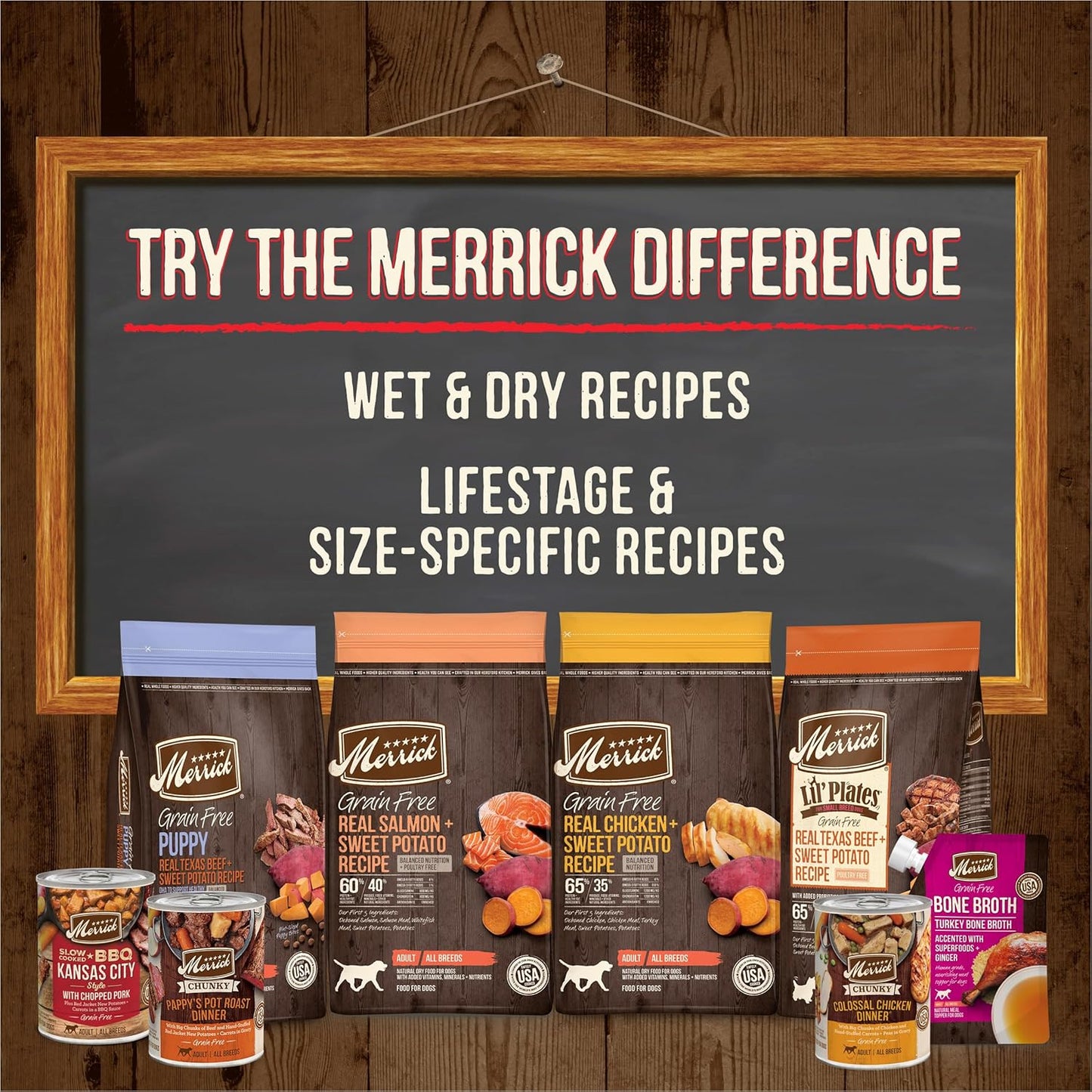 Merrick Oven Baked Dog Treats, Natural Cookies for Dogs, Paw’Some P’Nut Butter Cookie with Real Peanut Butter - 11 Oz. Bag