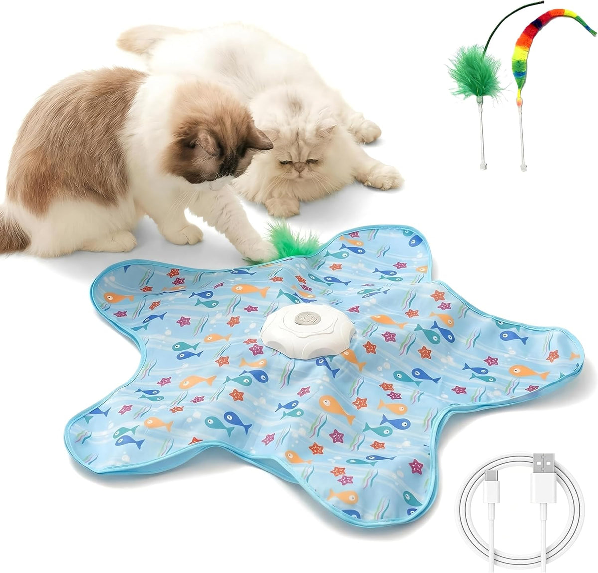 Hide and Seek Interactive Cat Toys, Puzzle Motion Activated for Indoor Cats