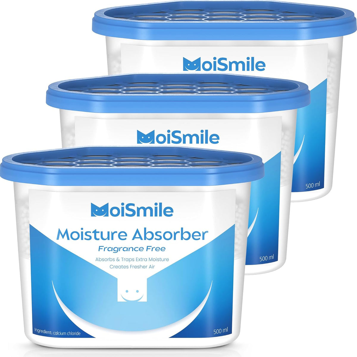 Moisture Absorbers, Fragrance Free Humidity Absorber, 3 Pack, 10.5 Oz Boxes