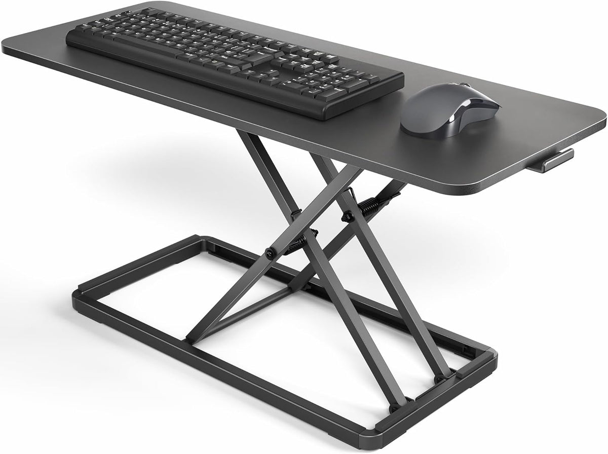 VIVO Black 30 in Single Top Keyboard and Mouse Riser, DESK-V030A