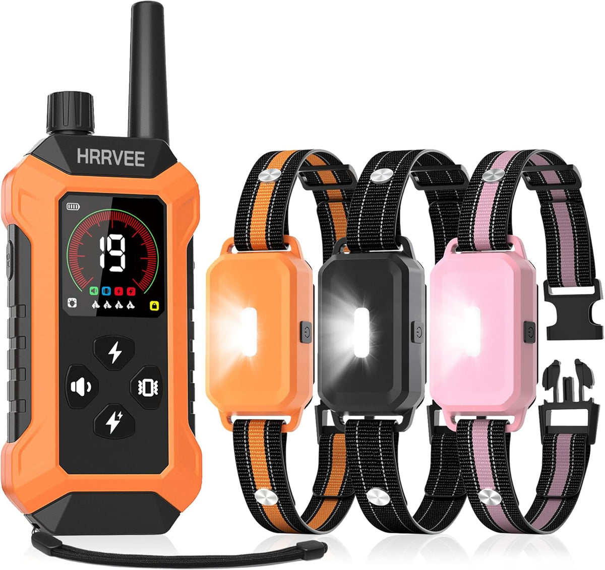 3 Pack Dog Shock Collar with Remote Control Training Large Medium Small Pup