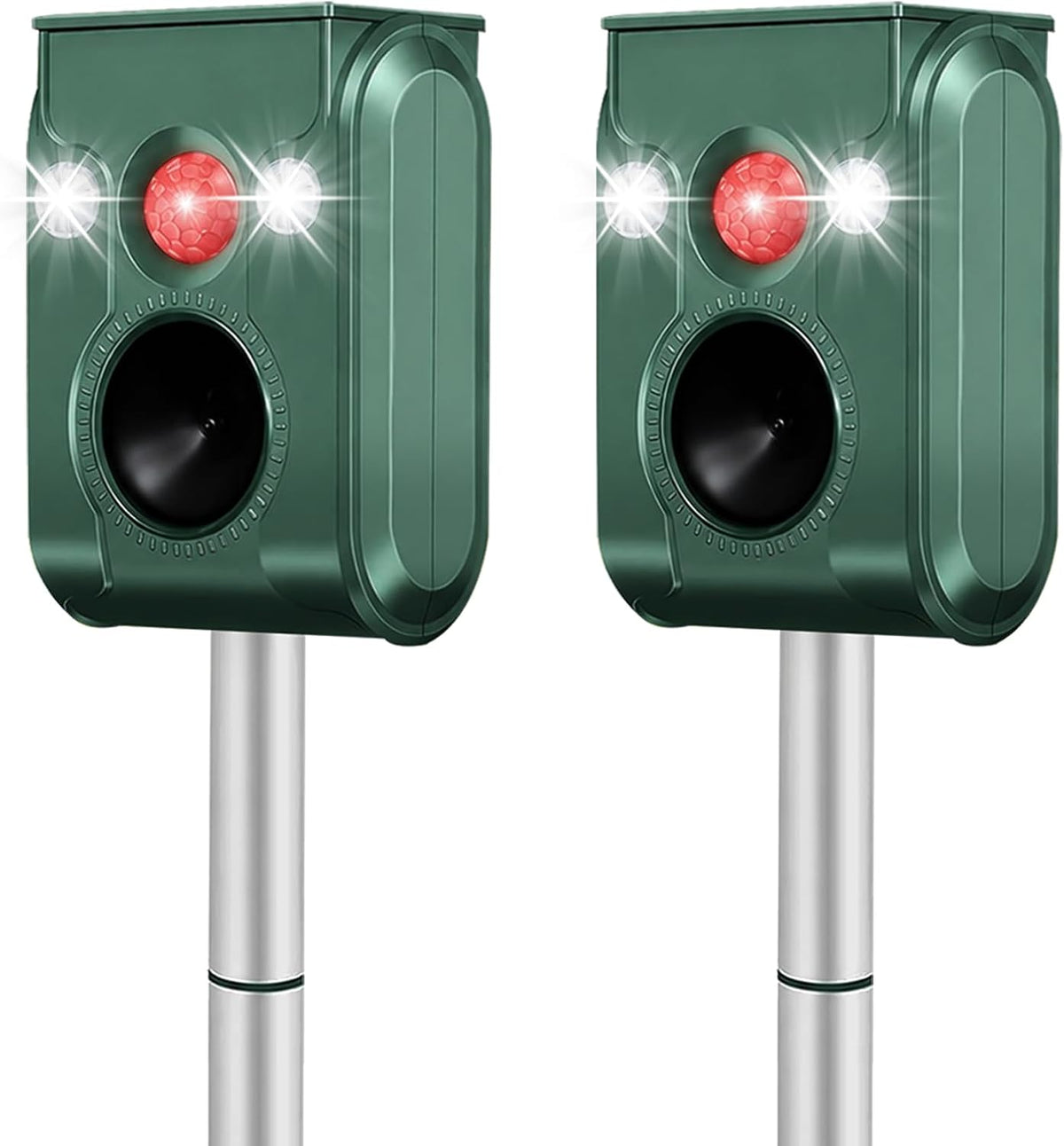 Cat Repellent Outdoor, Solar Ultrasonic Animal Repellent, Squirrel Repellent IP66 Waterproof, Raccoon Deterrent with Motion Detection, Dog Bird Rabbit Skunk Deer Repellent